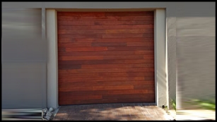 Garage door 21-single-wooden-fingerjoint-slatted-door