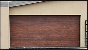 Garage door 6-double-horizontal-slatted-wooden-door